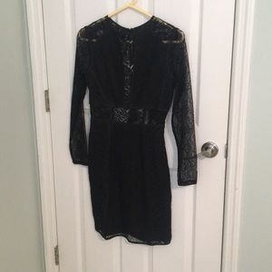 Endless Rose black lace dress with open back